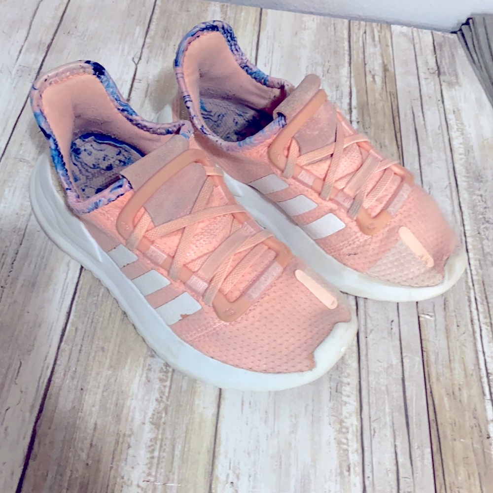 Pink adidas for girls size 13
